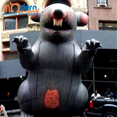 Lifelike 20ft high giant inflatable mouse models for outdoor advertising