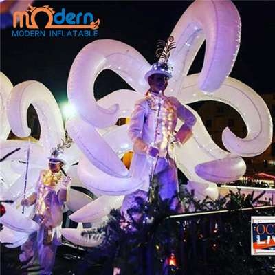 Rave festival funny parade event walking inflatable octopus costume for advertising