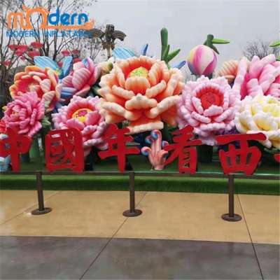 stage backdrop decoration inflatable lighting flower balloon customized size